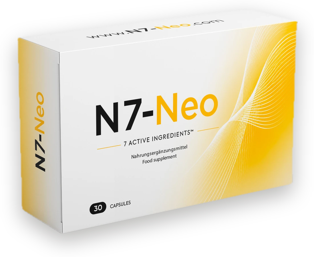 N7-Neo pack of 30 capsules, food supplement with 7 active ingredients